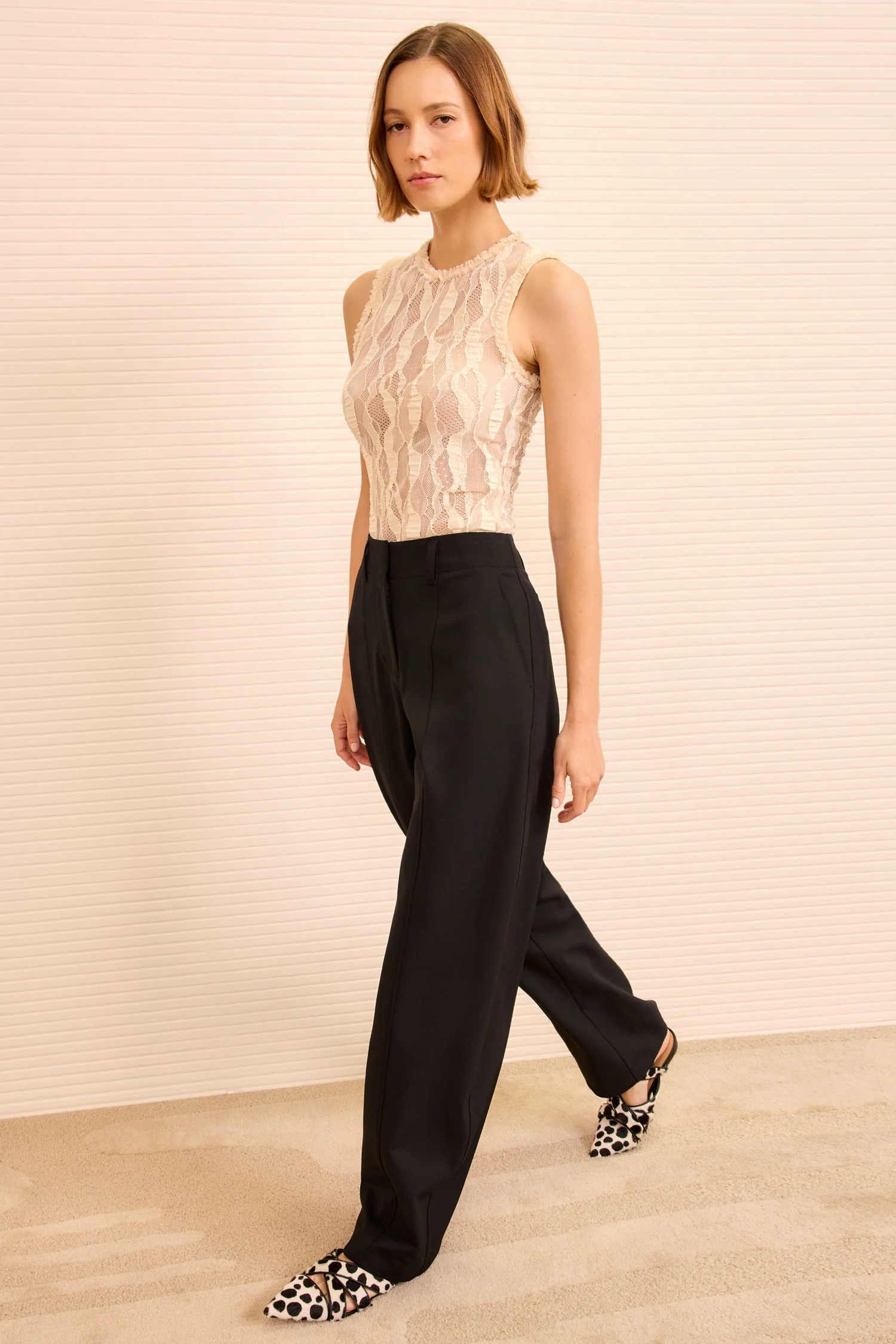 Ames Barrell Leg Trouser - Noir