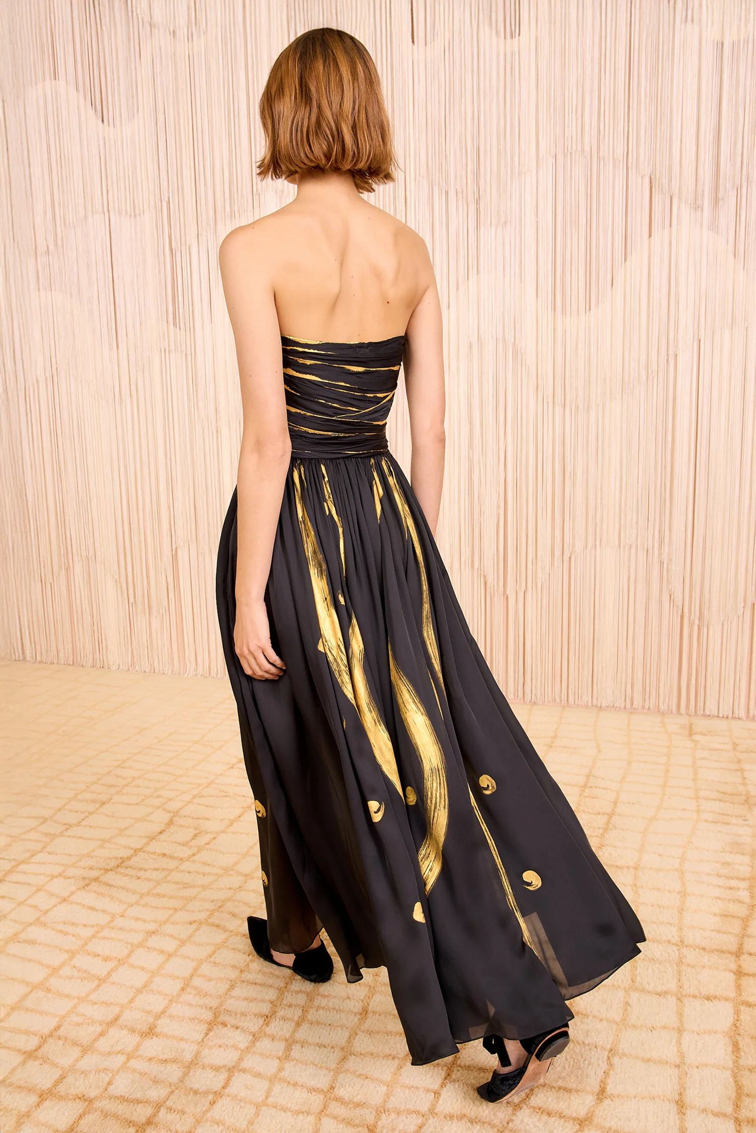 Anastasia Hand Painted Gown - Gild - Image 4