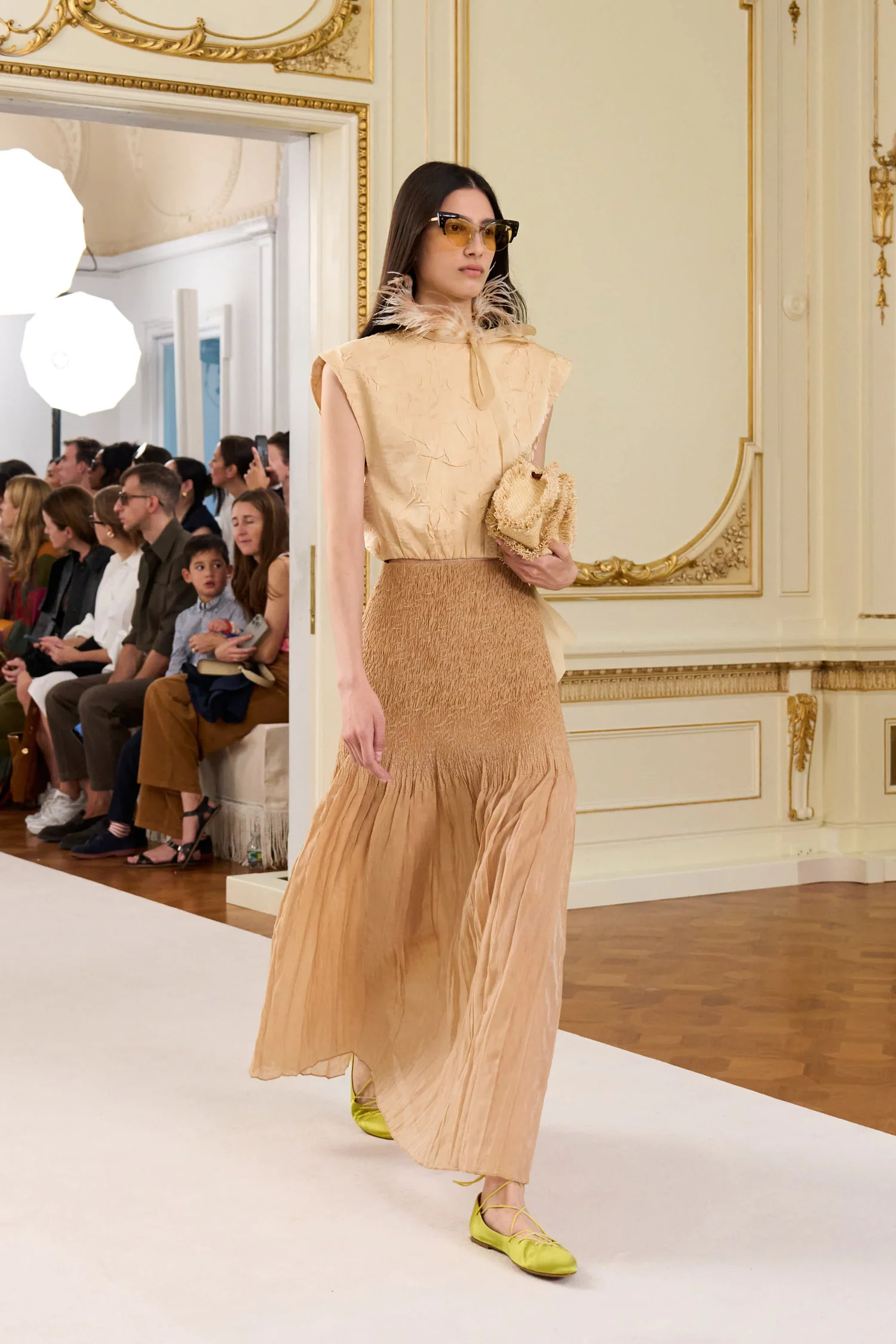 Antonia Smocked Skirt - Dune - Image 6