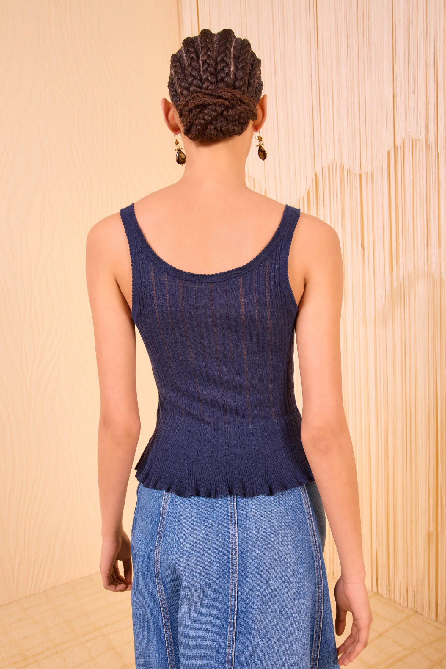 Callie Knit Camisole - Midnight - Image 4
