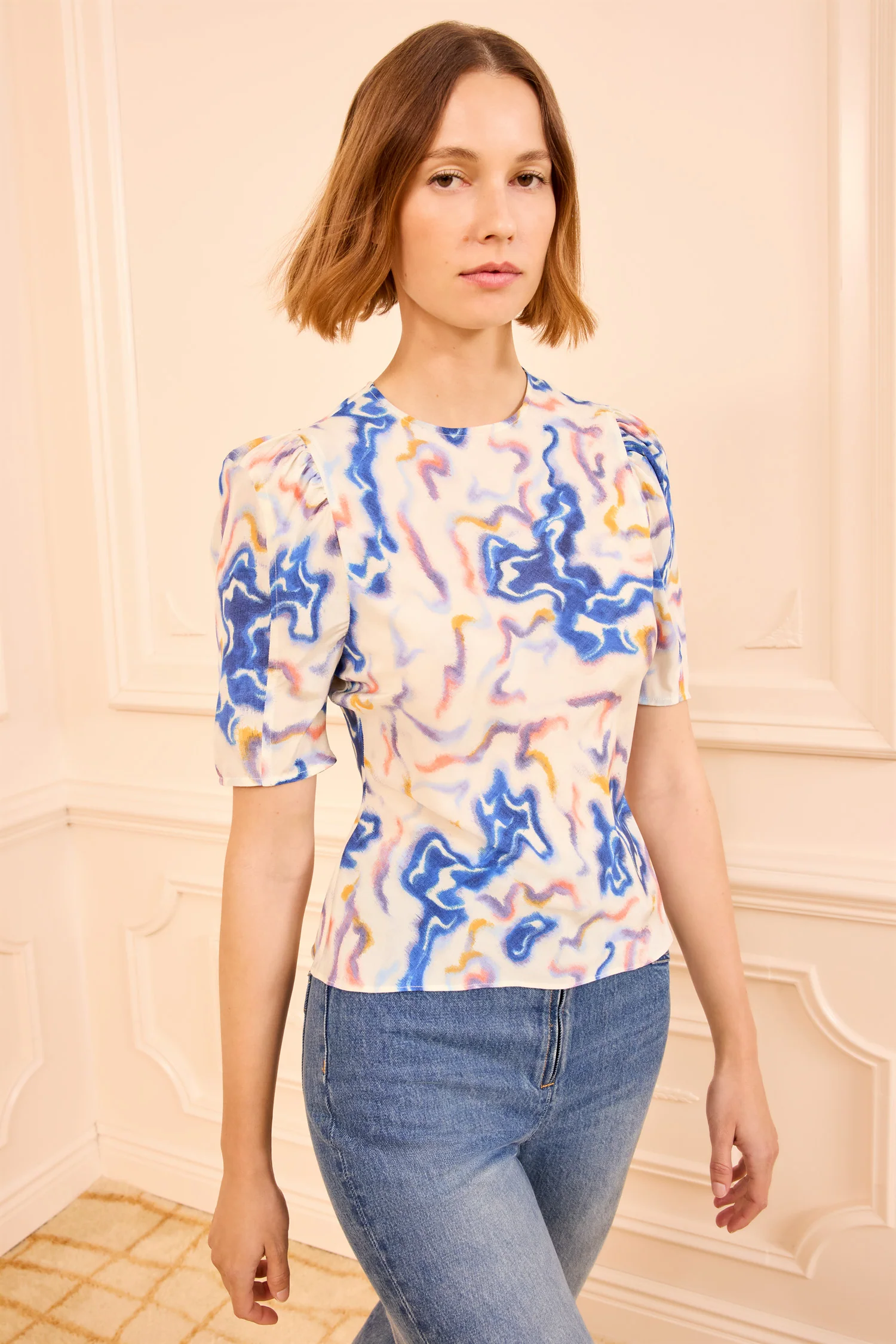 Corine Silk Top - Prism - Image 3