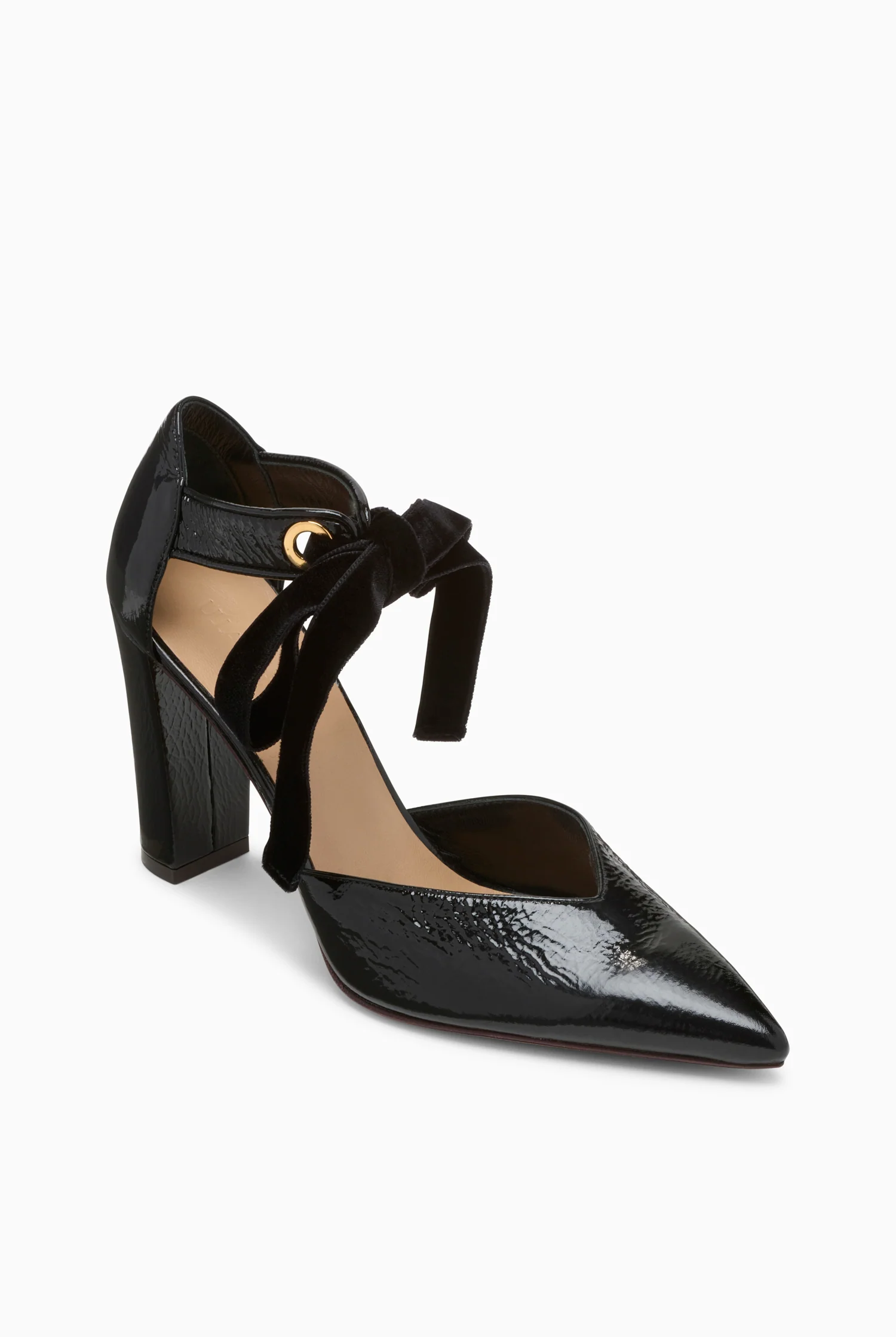Corinna Eyelet Detail High Heel - Noir - Image 2