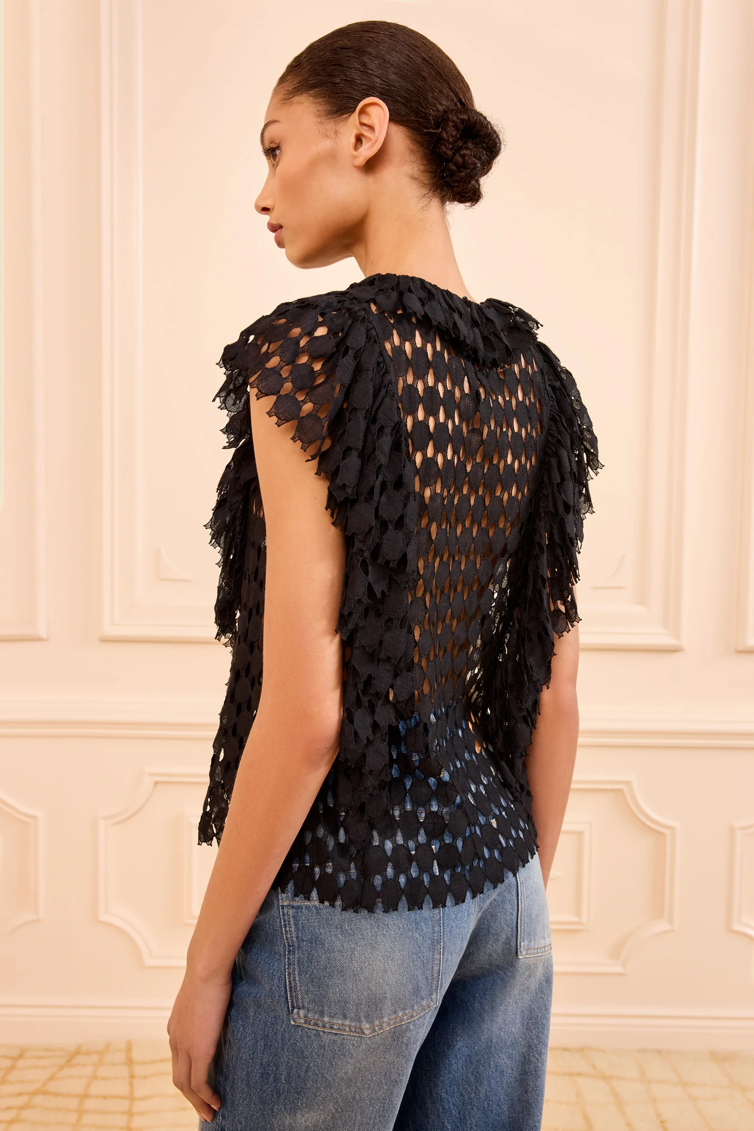 Daevy Lace Top - Noir - Image 4