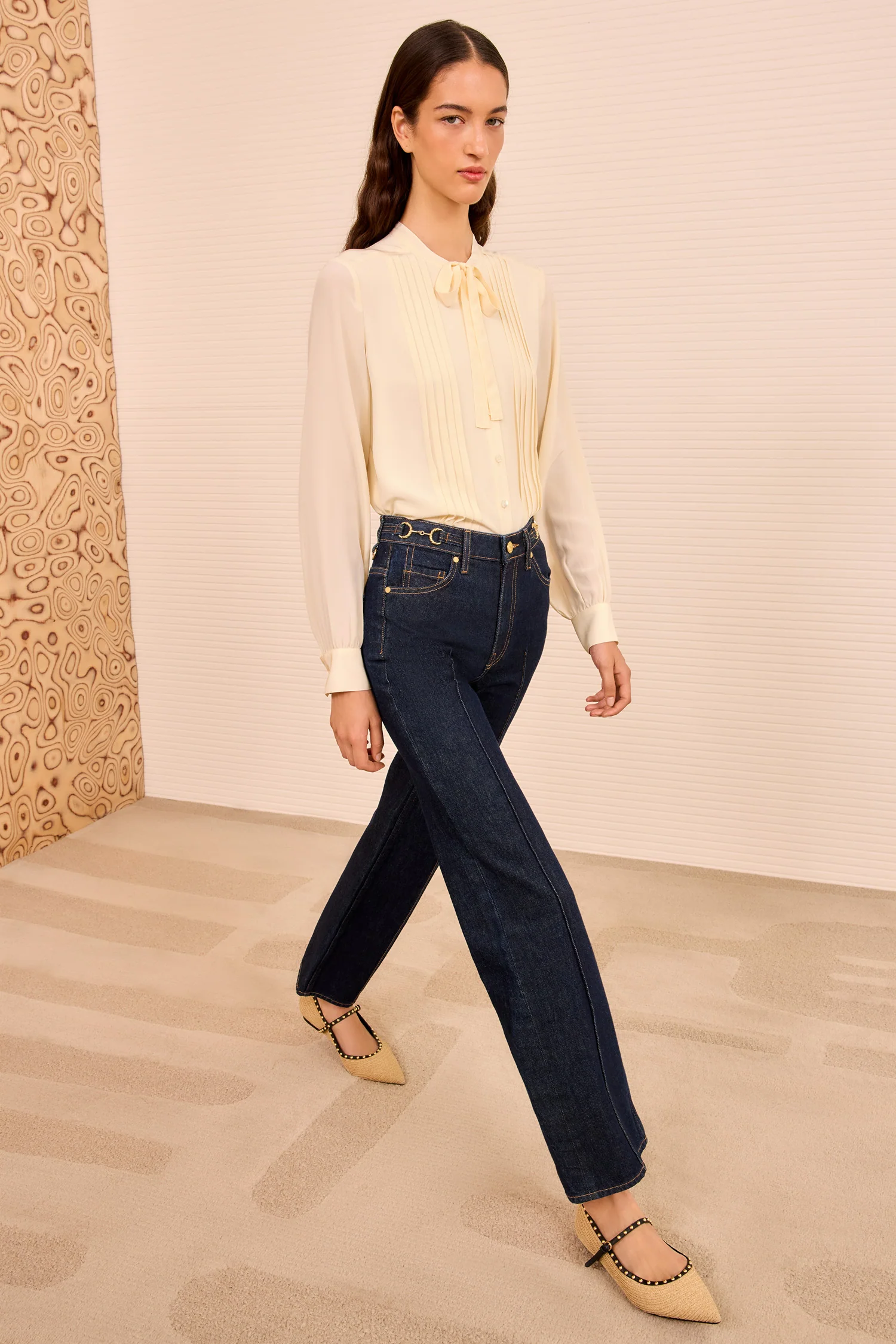 Delvine Long Sleeve Blouse - Cowrie - Image 4