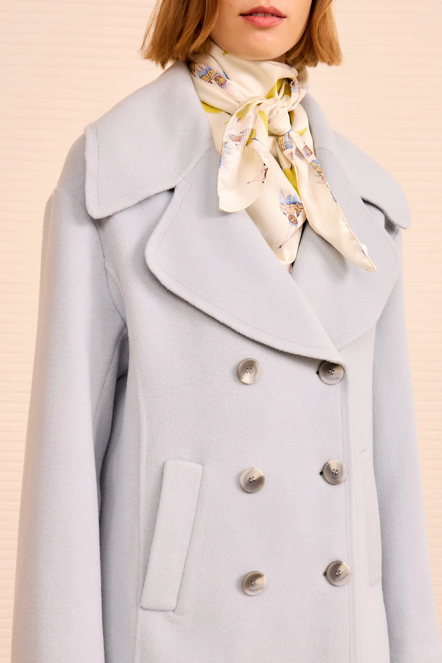 Diana Wool Peacoat - Slate - Image 2