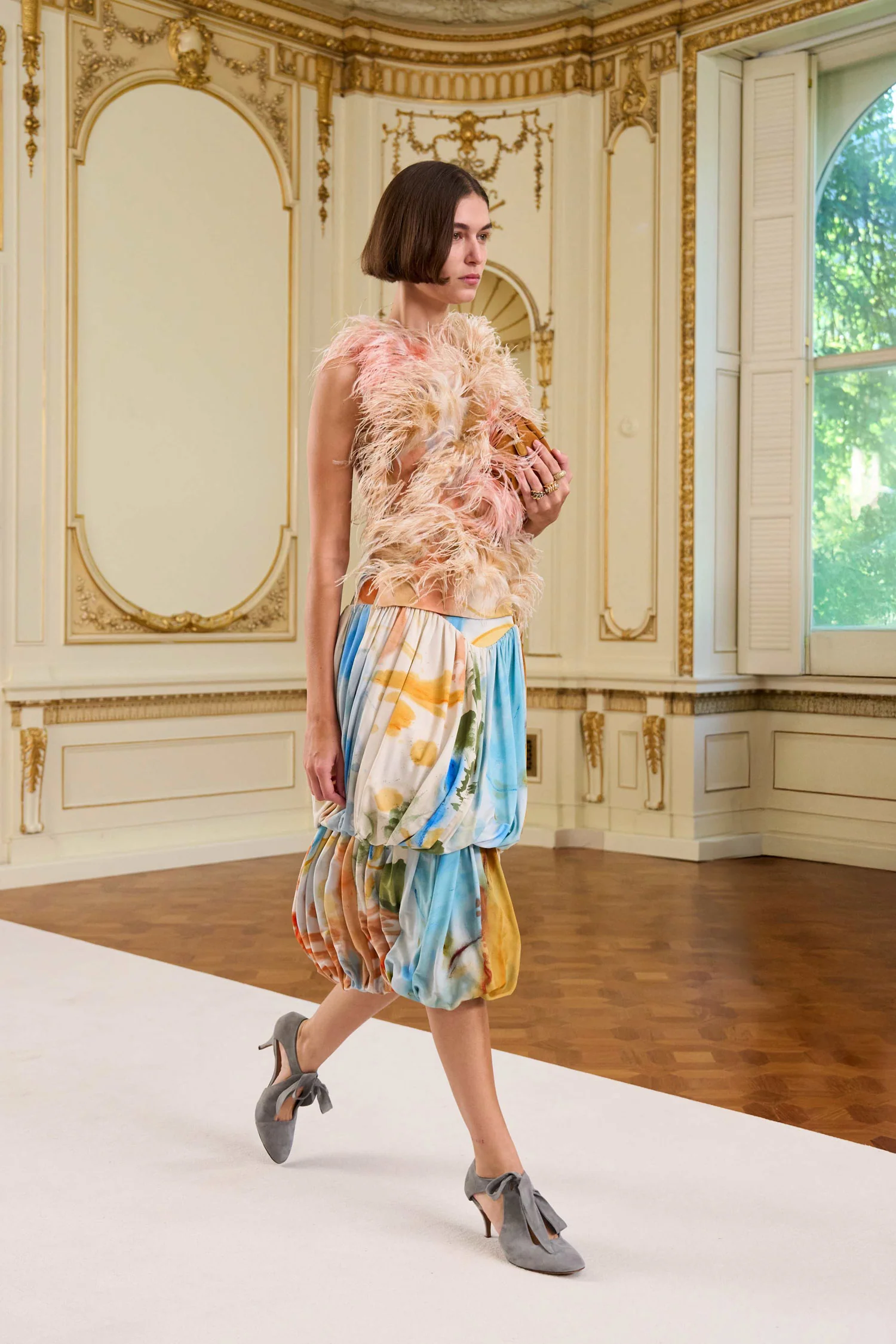 Divina Top with Feather Embroidery - Western Dream - Image 7