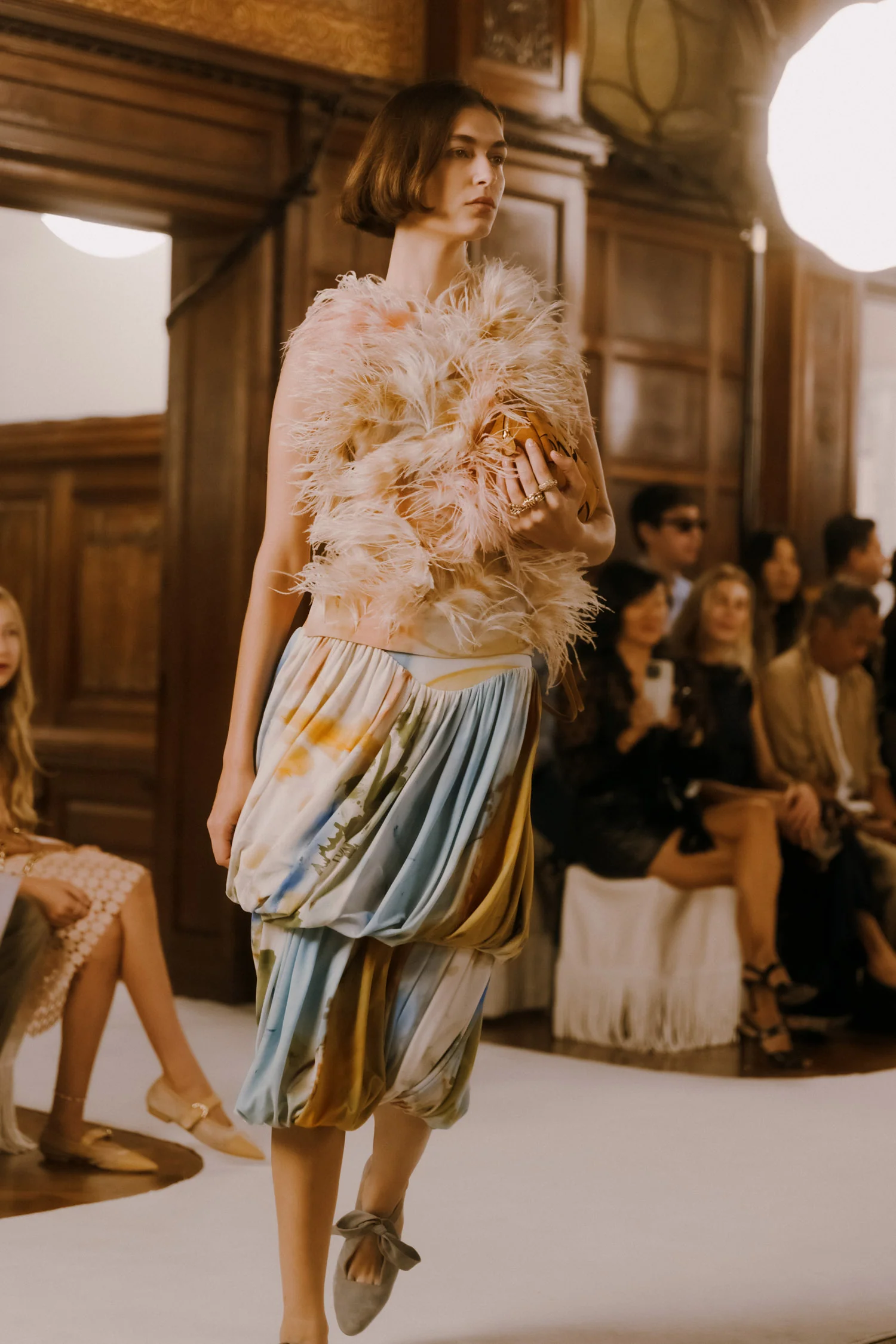 Divina Top with Feather Embroidery - Western Dream - Image 8