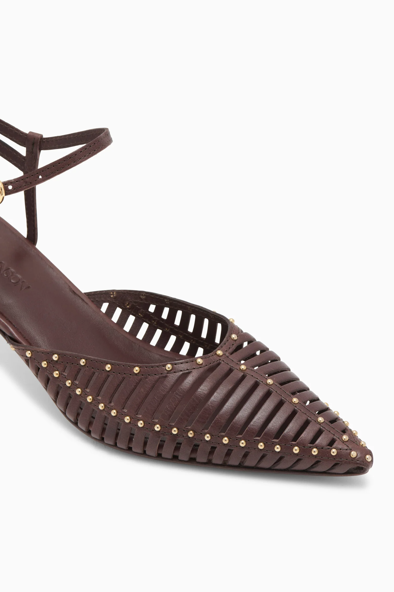 Francine Cage Kitten Heel - Chocolate - Image 3