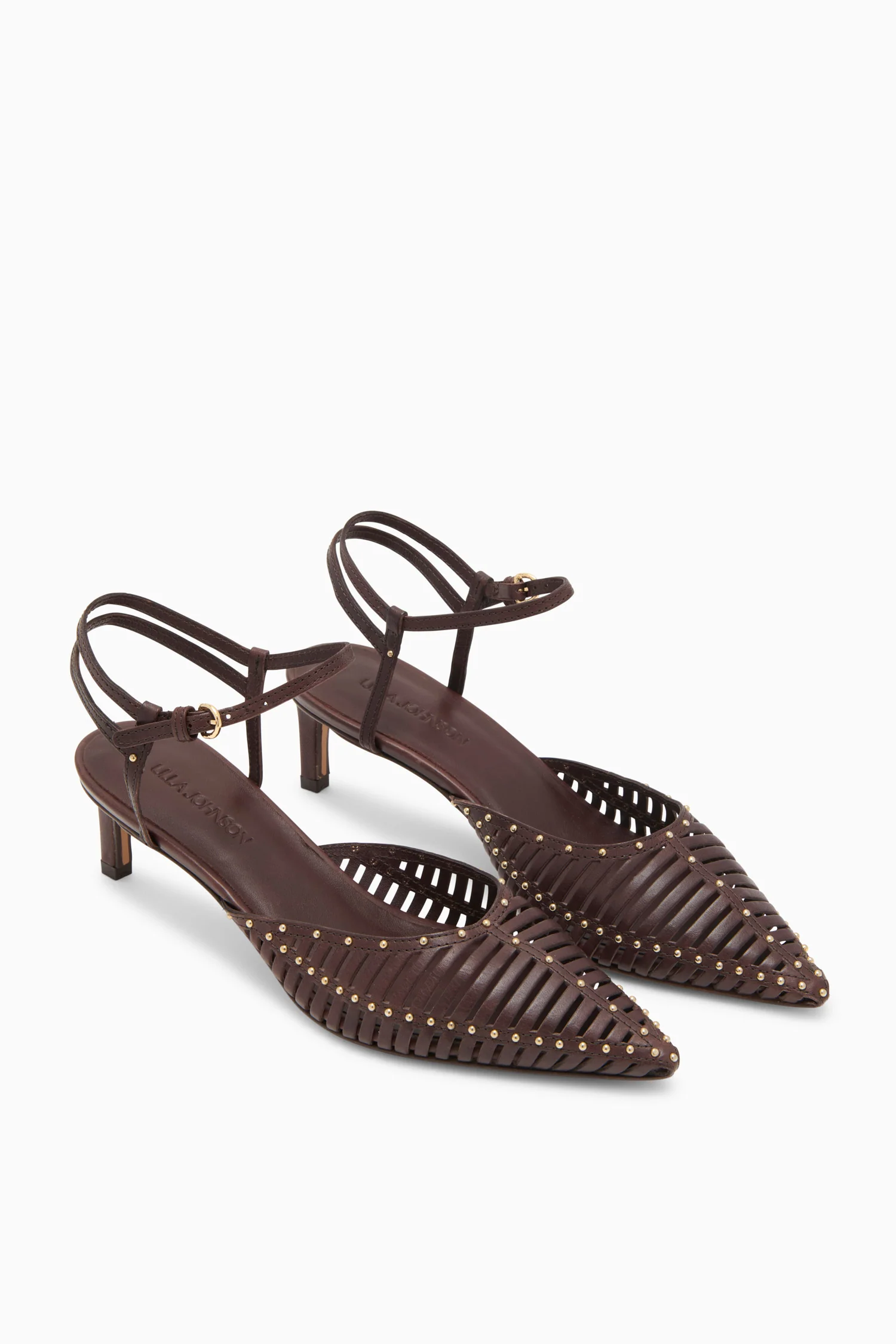 Francine Cage Kitten Heel - Chocolate - Image 4