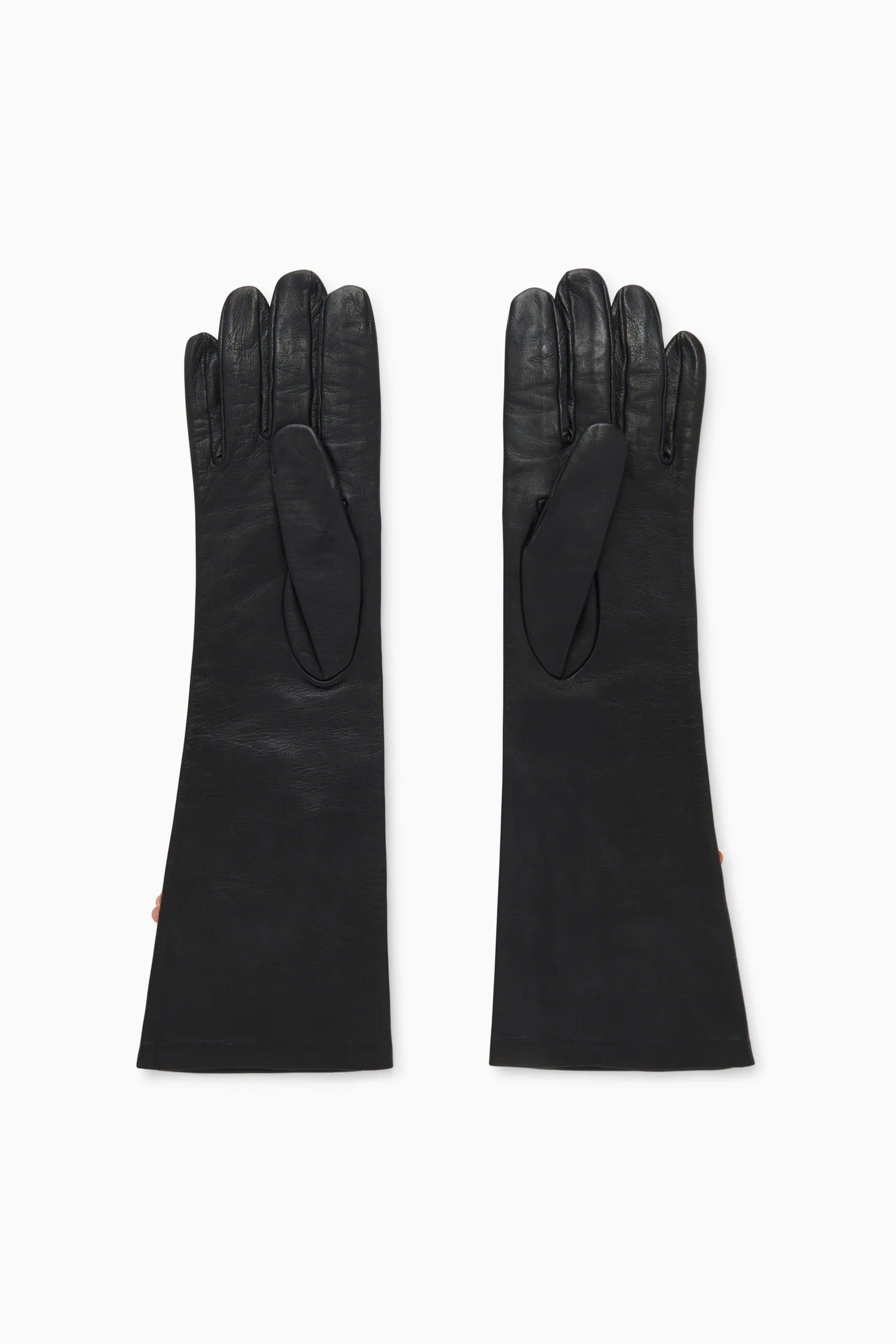 Laetitia Embellished Leather Gloves - Noir - Image 3