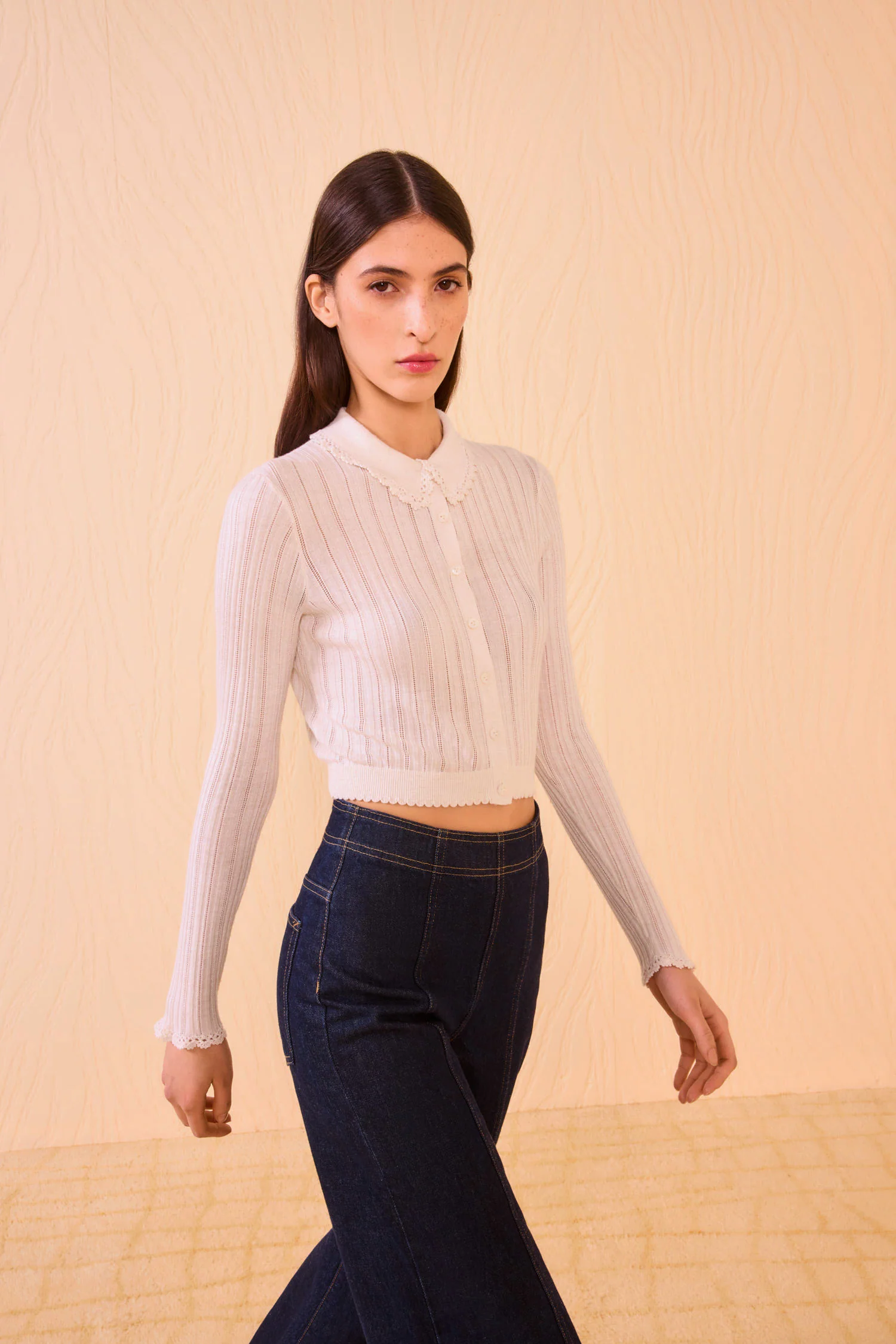Lottie Knit Cardigan - Pristine - Image 3