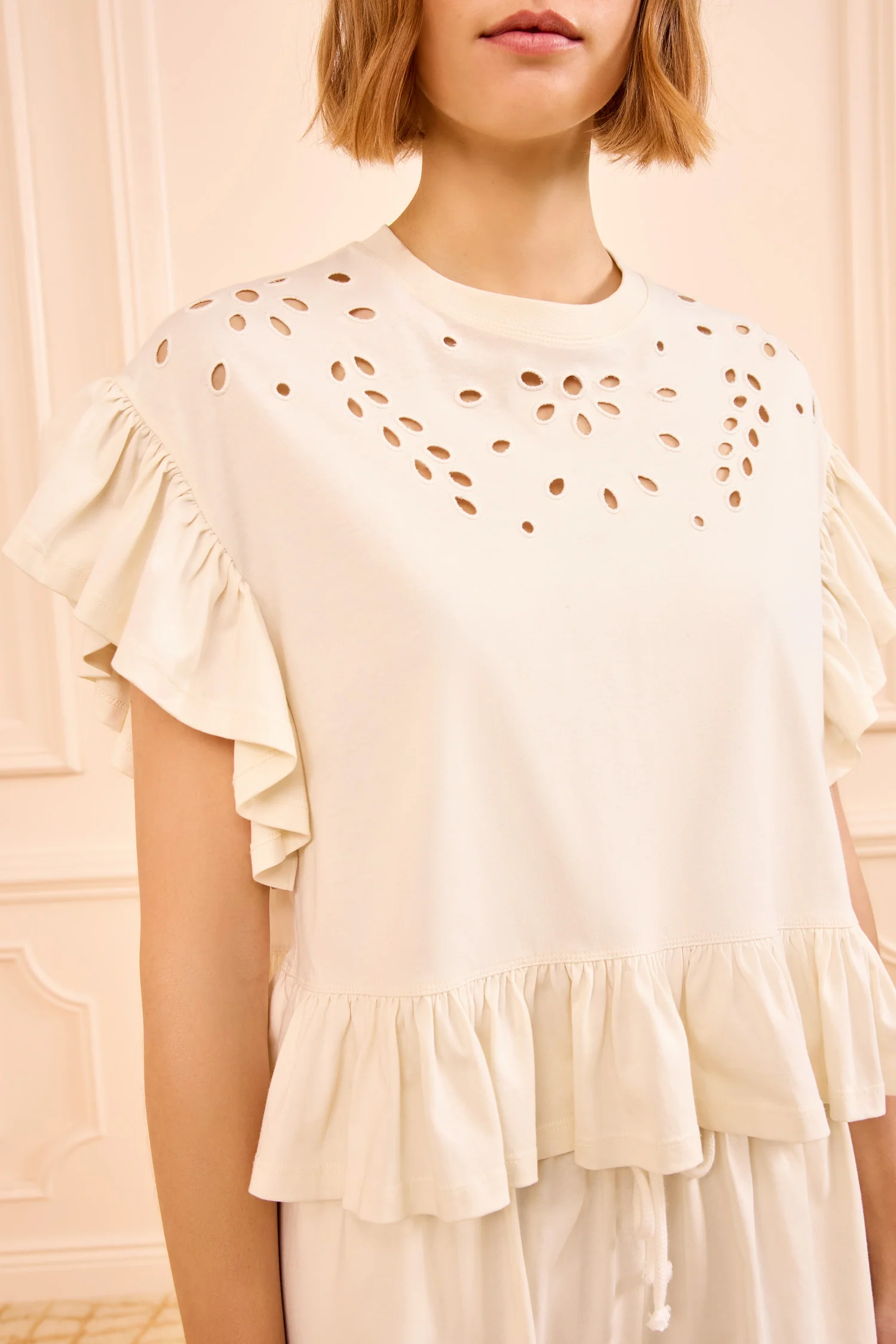 Mariana Top with Peplum - Cowrie - Image 2