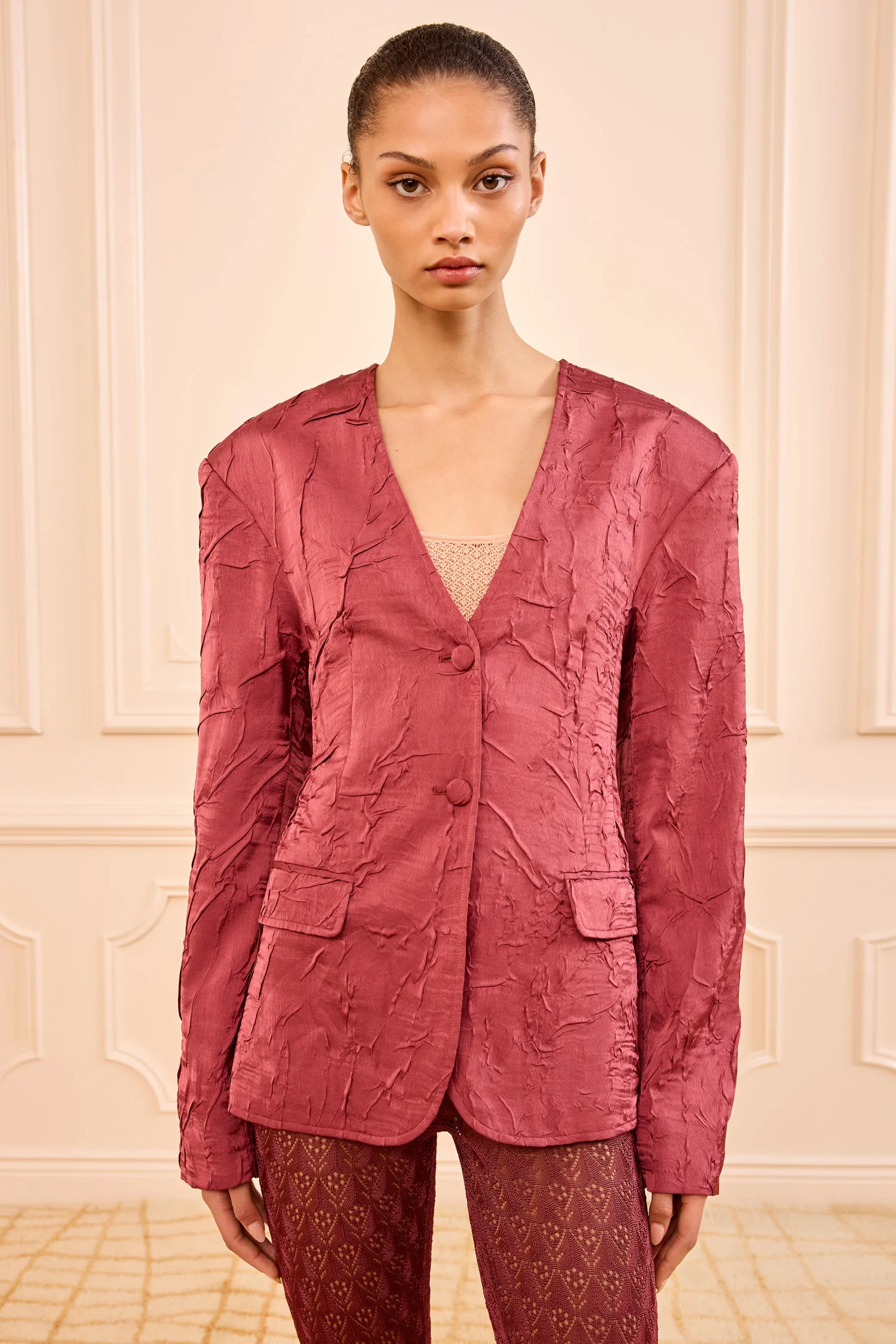 Otto Satin Jacket - Fig - Image 3