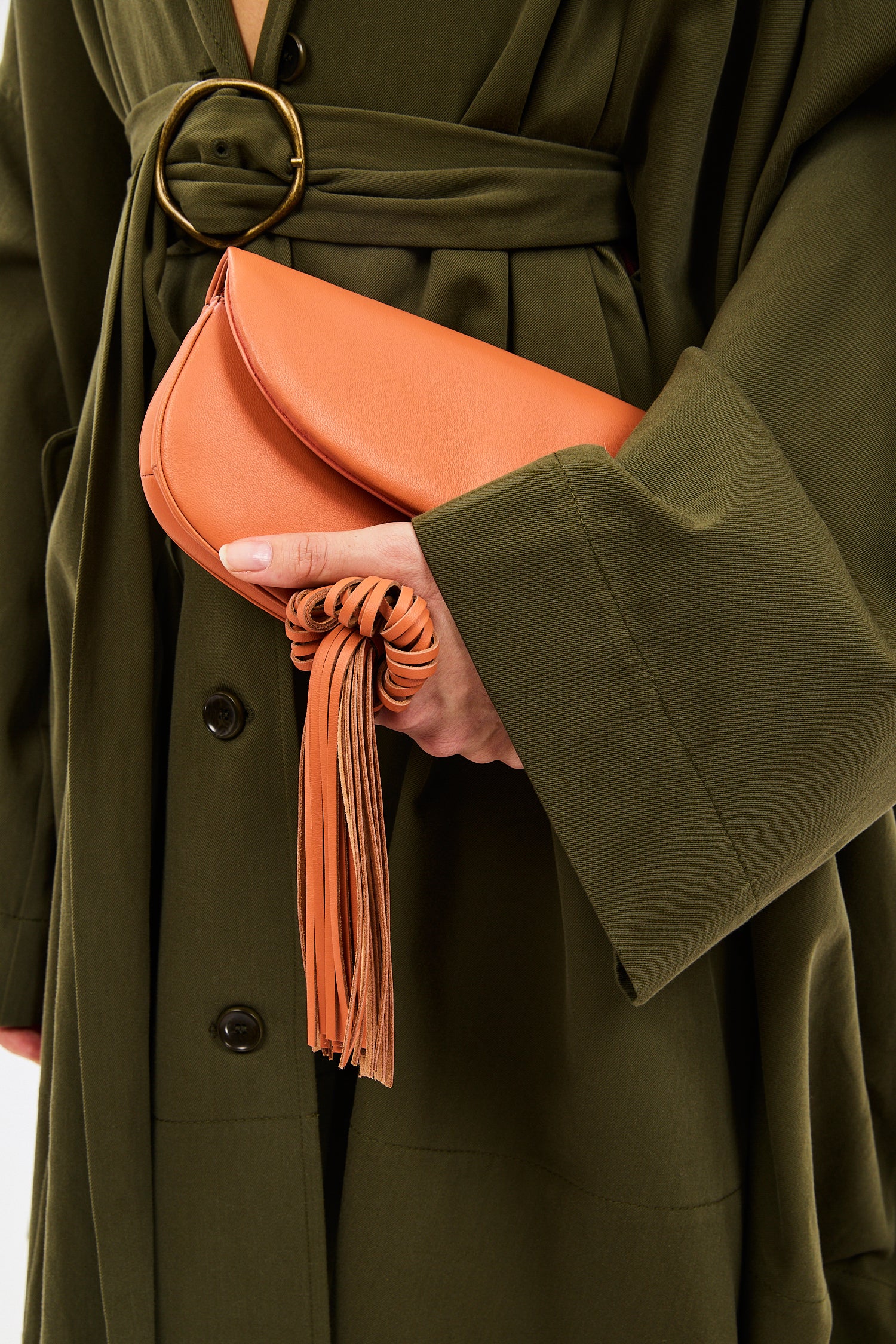 Paloma Tassel Flap Bag - Rose - Image 8