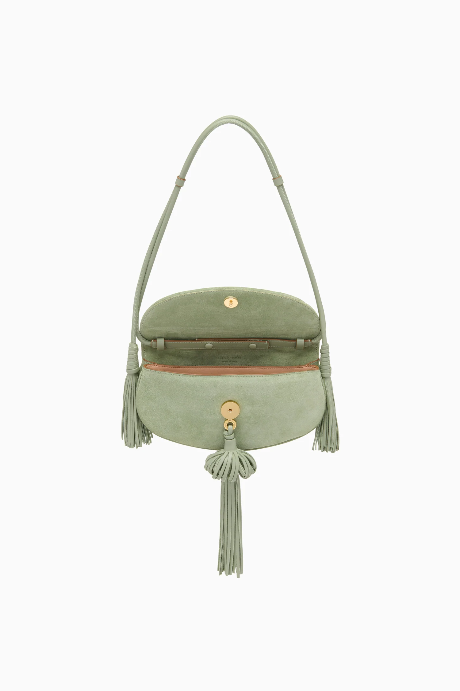 Paloma Tassel Flap Bag - Sea Glass - Image 4