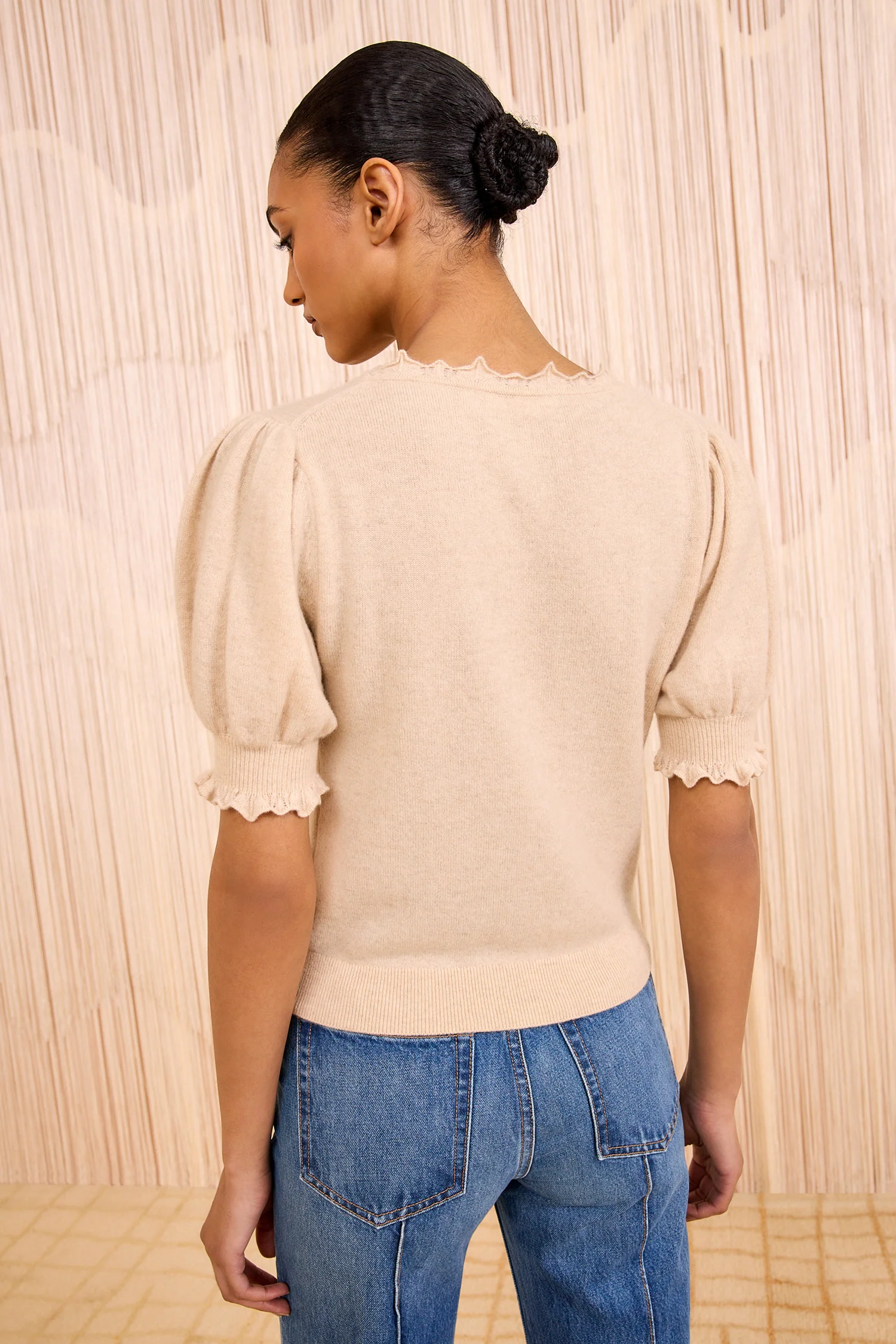 Polline Short Sleeve Top - Melange - Image 4