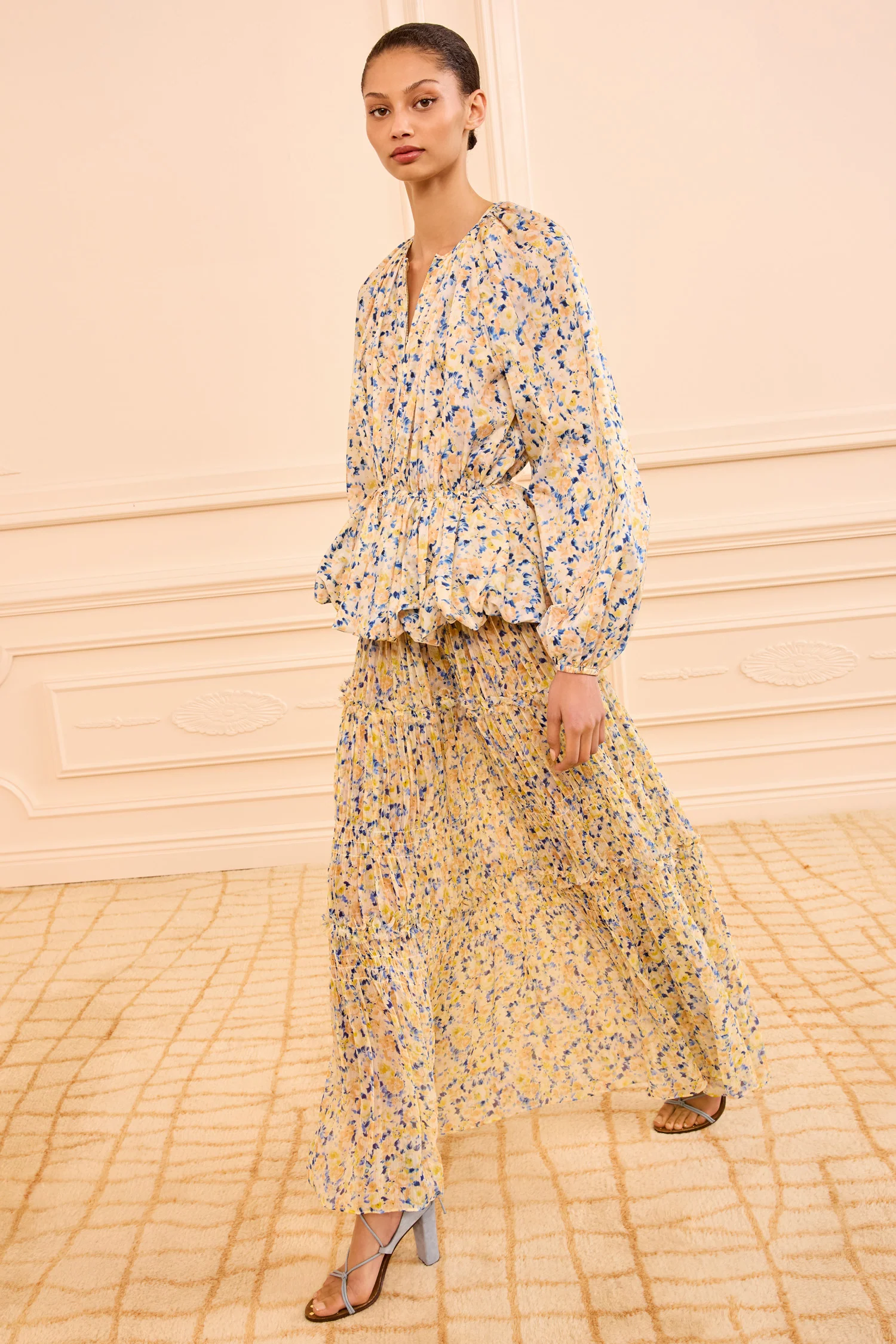 Rana Peplum Jacket - Daffodil