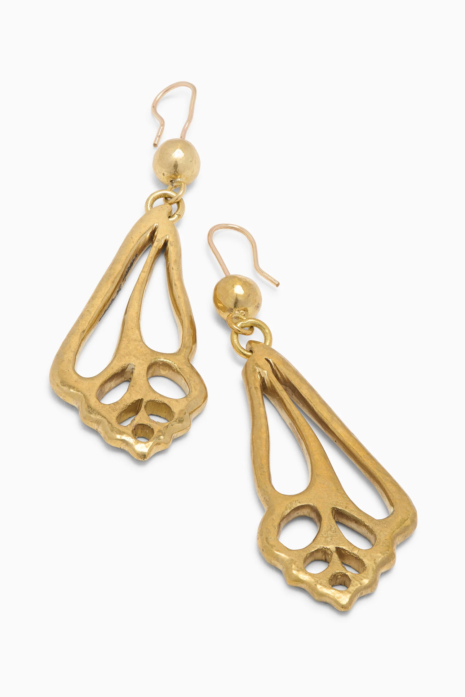 Shell Drop Earring - Brass - Image 2