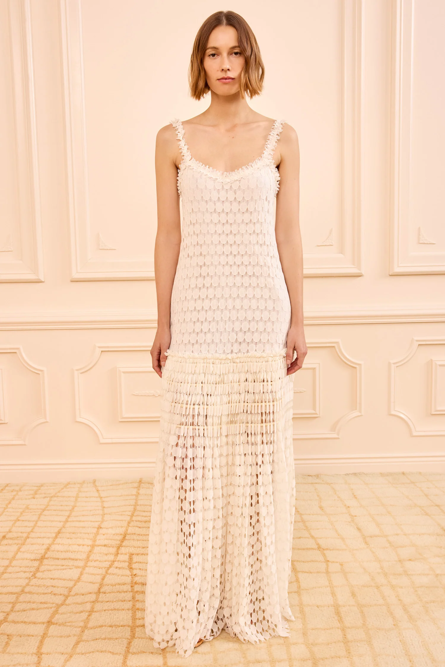 Sigrid Lace SL Gown - Chalk - Image 3