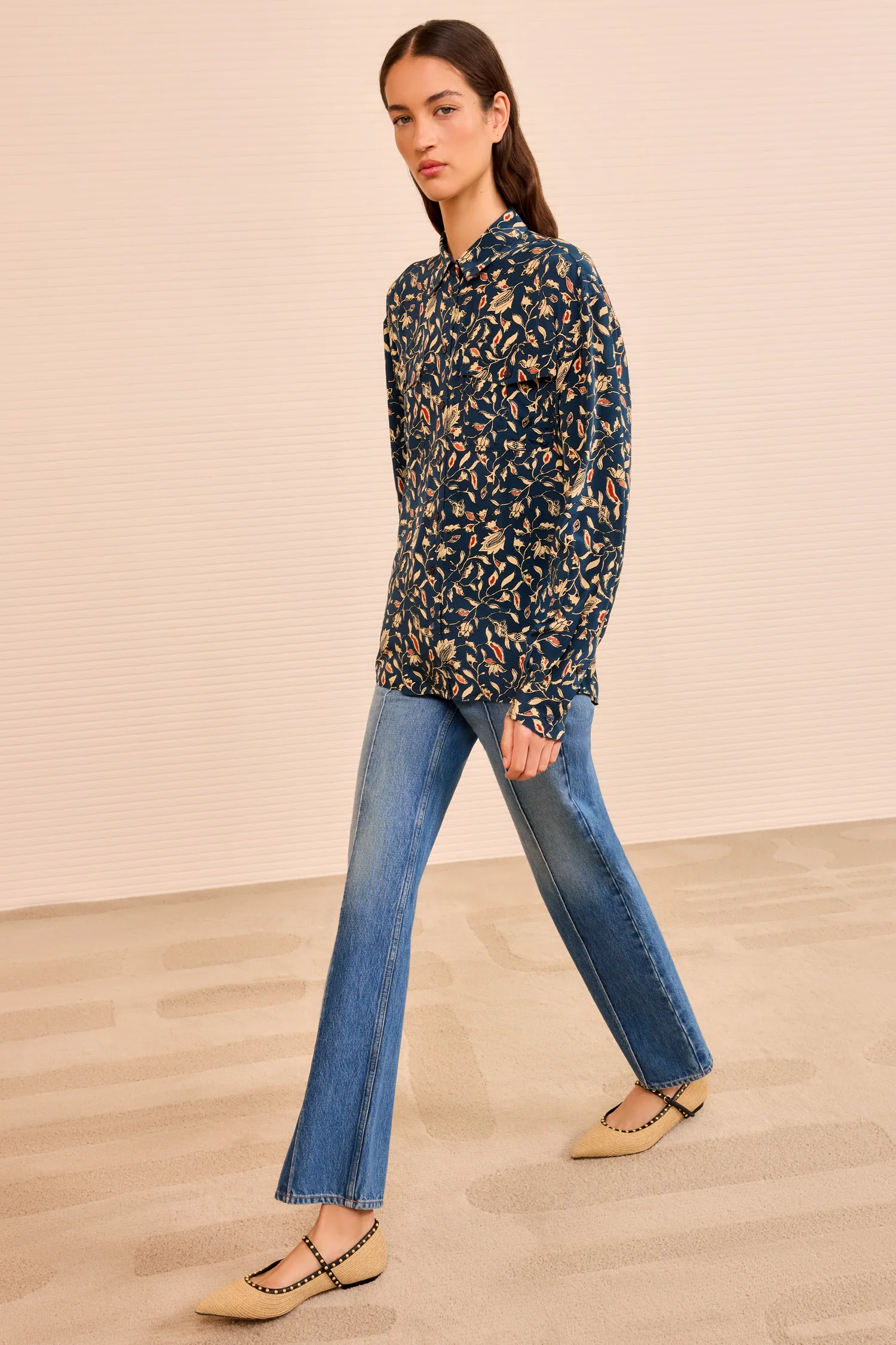 Soren Long Sleeve Shirt - Midnight Garden - Image 3