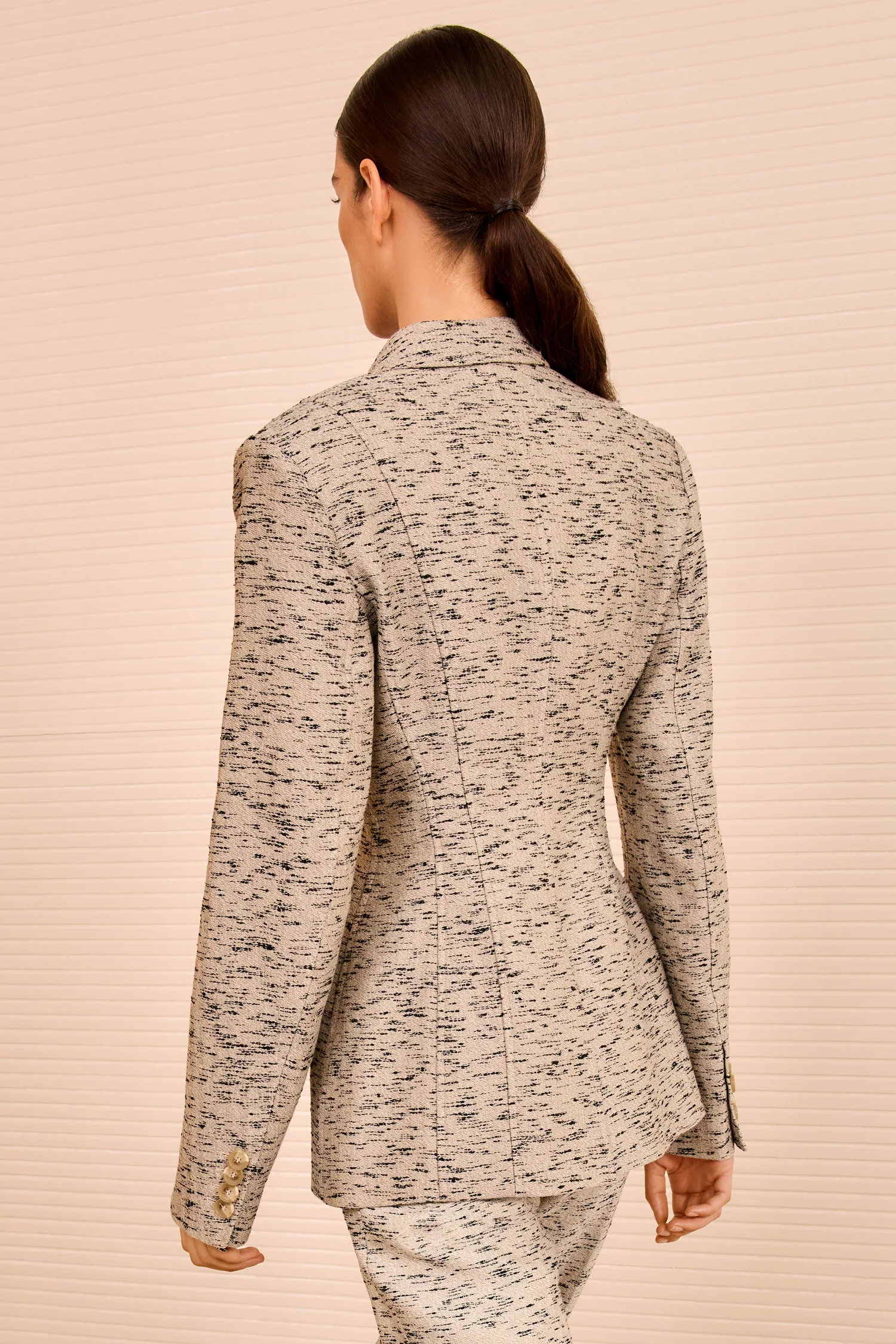 Tess Single Breasted Jacket - Flax - Image 5