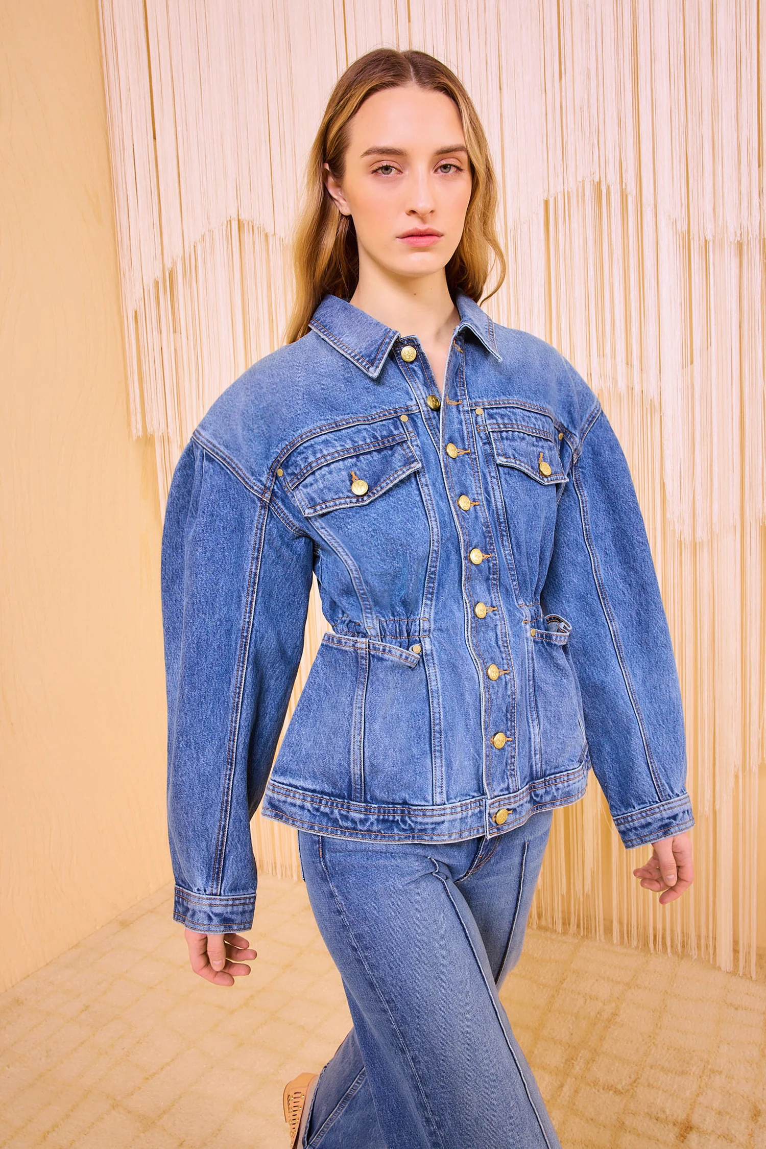 The Odette Jacket - Danube Medium Indigo Wash - Image 4