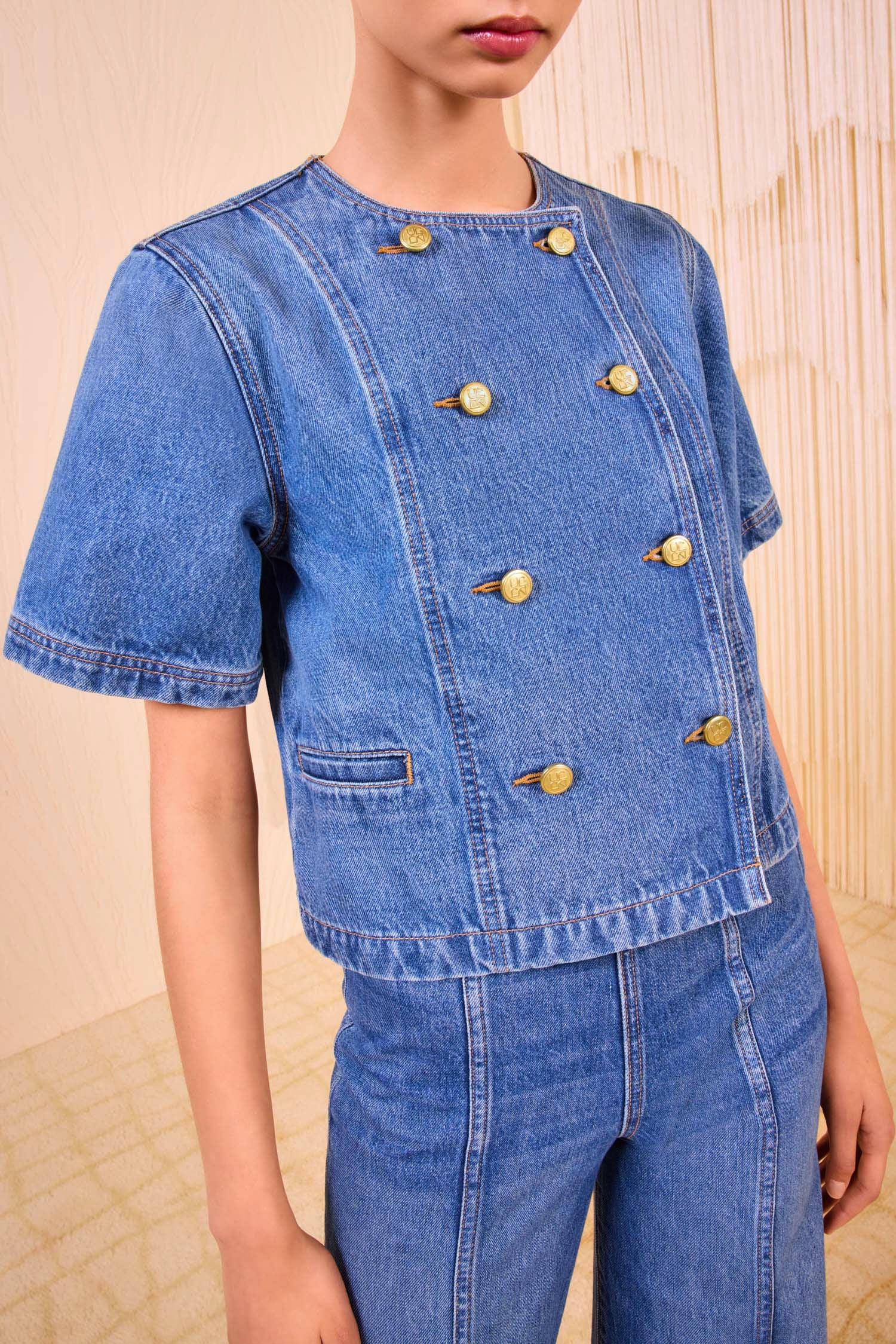 The Serge Short Sleeve Jacket - Danube - Image 3