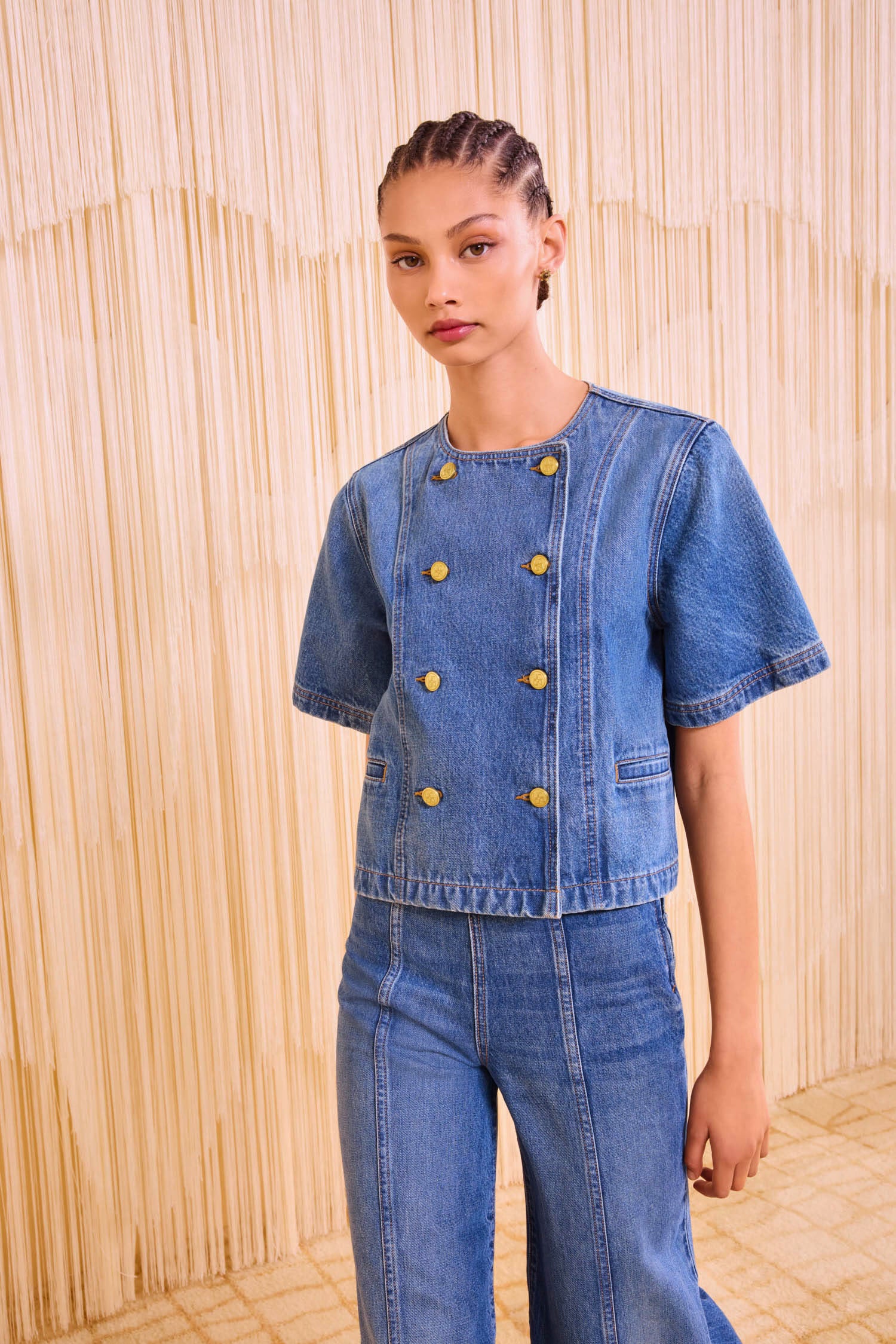 The Serge Short Sleeve Jacket - Danube - Image 4