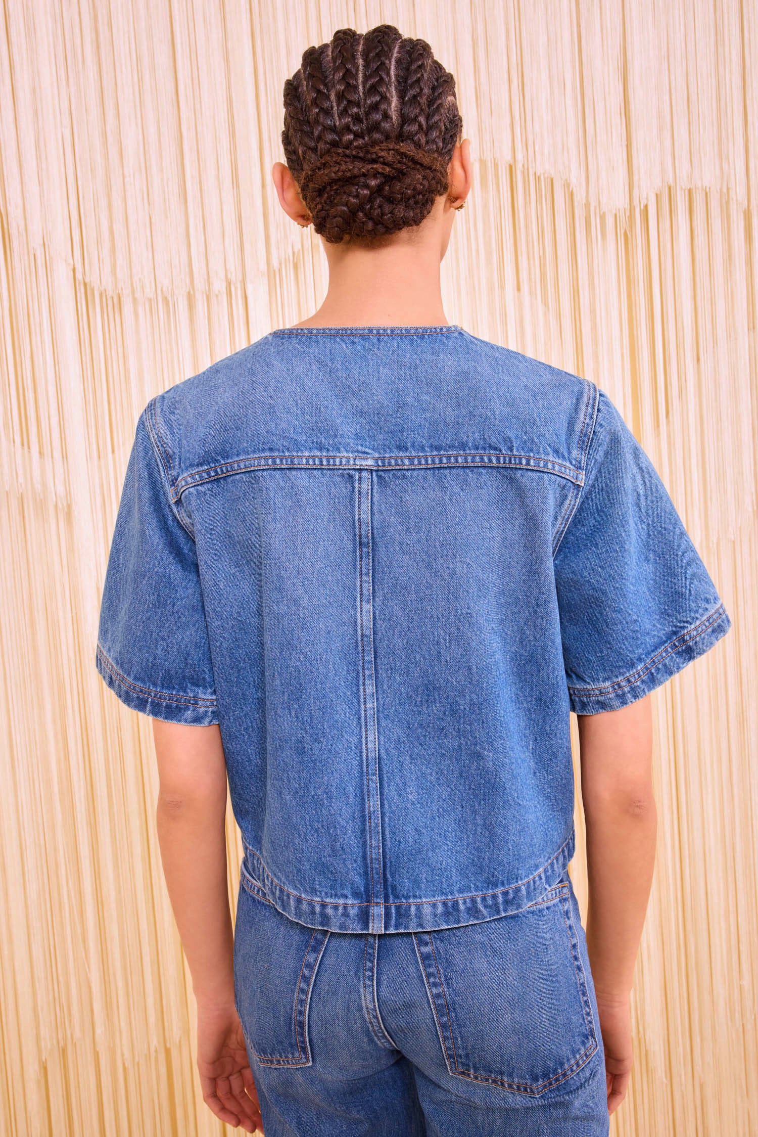 The Serge Short Sleeve Jacket - Danube - Image 5
