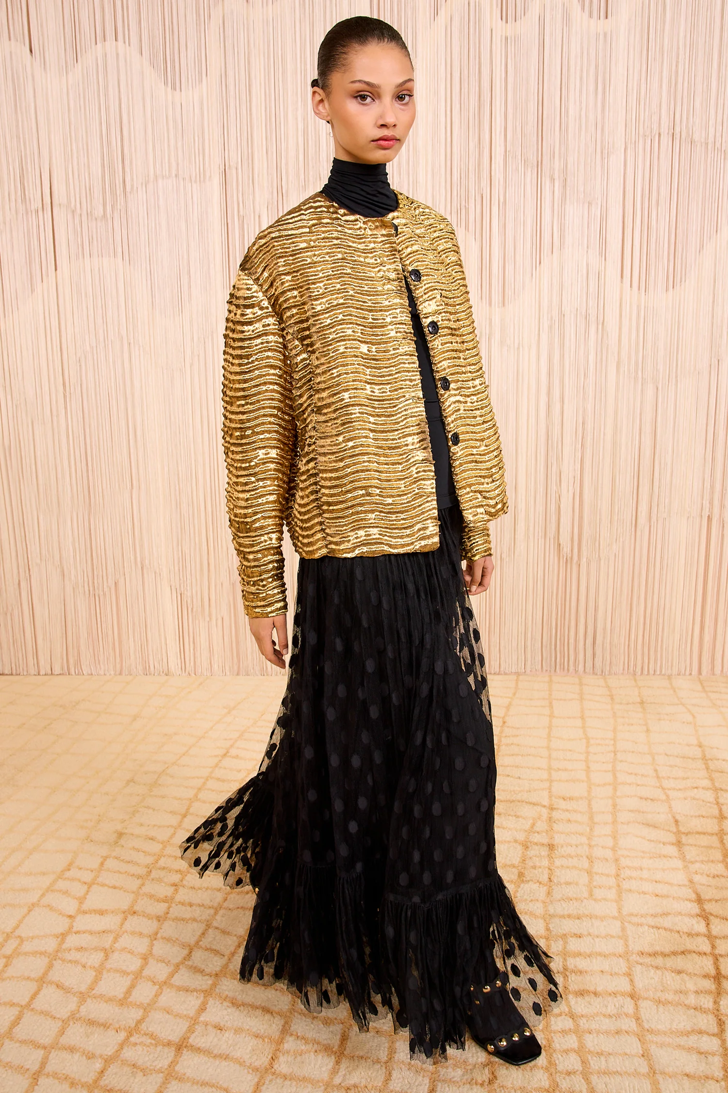 Veeda Metallic Jacket - Oro - Image 3