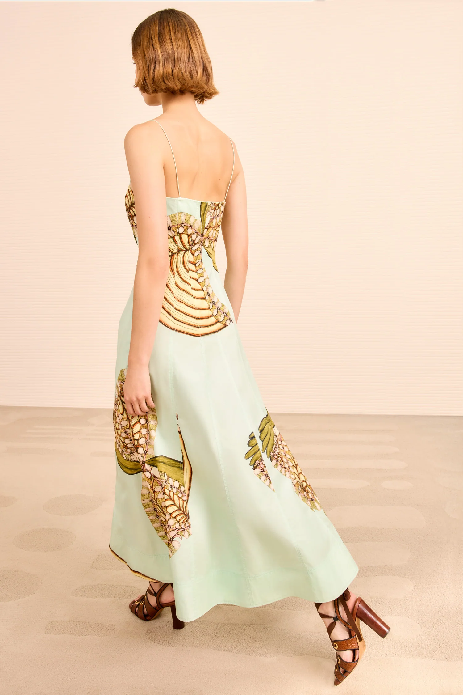 Vesela Cami Midi Dress - Water Blossoms - Image 5