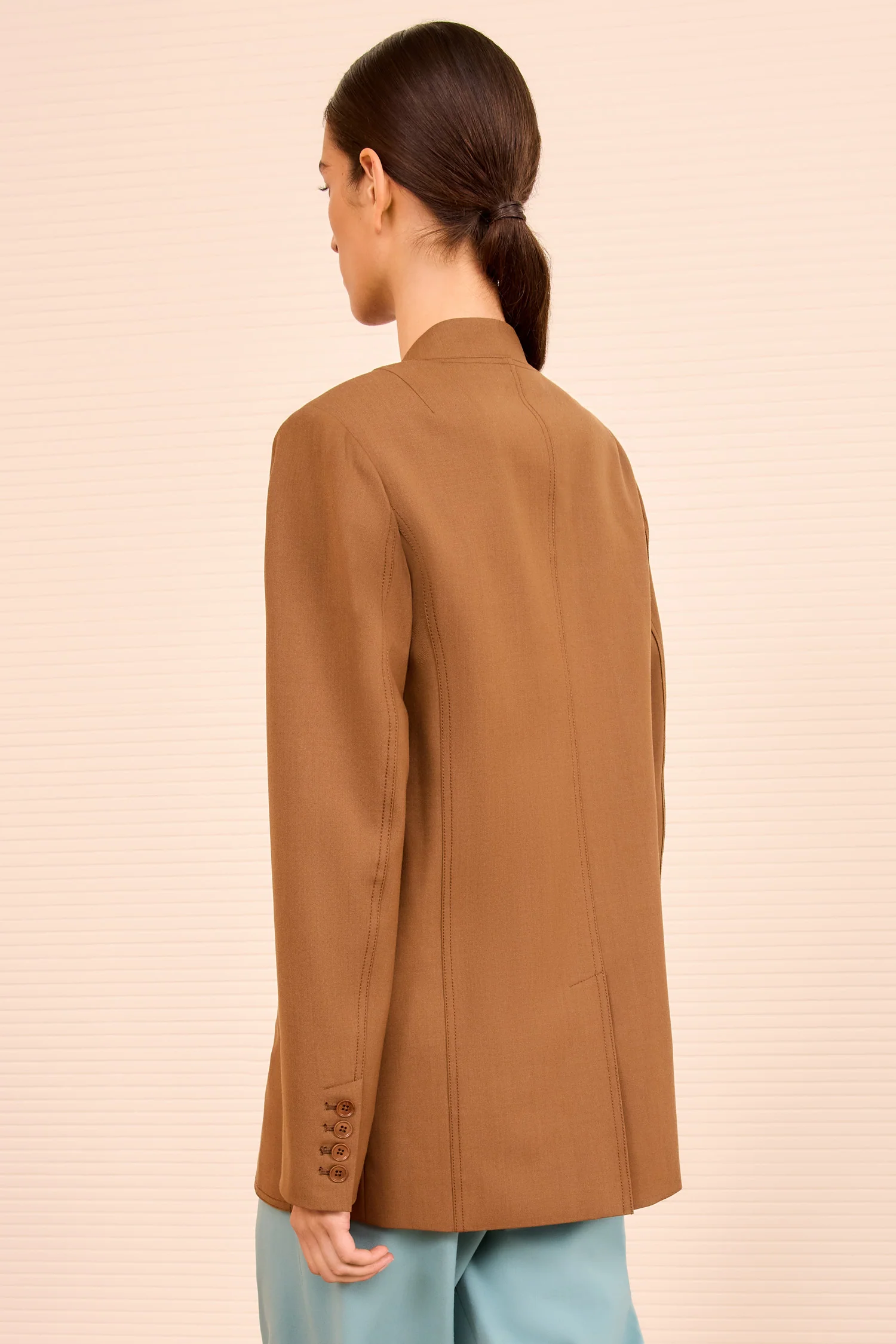 Zehra Draped Jacket - Cinder - Image 6